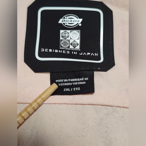 Dickies x TDC Snap Button Long Sleeve Work Shirt In Champagne Pink - Size 2XL - Picture 3 of 16